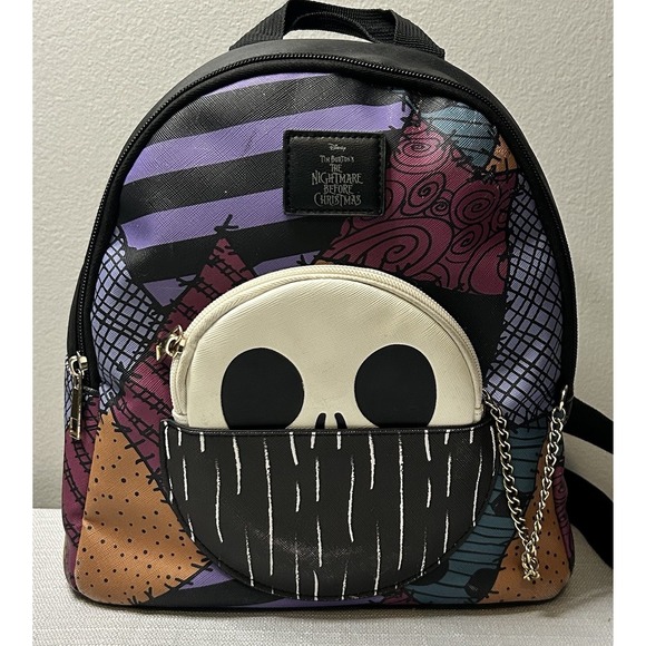 Disney Other - Disney Nightmare Before Christmas Backpack Jack & Sally‎ Tim Burton Halloween